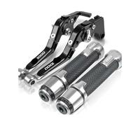 PVPTNTUVLD for Suz&uki GSXR1000 GSX-R1000 2007 2008 Motorcycle CNC Adjustable Folding Extendable Brake Clutch Levers Handlebar Hand Grips Ends Brake Clutch Lever(8)