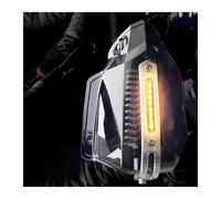 PVPTNTUVLD for Y&amaha for Neos Pw50 Xt 660 R6 2005 Mt 09 for Tracer for Blaster R6 2008 Handguard Handlebar Handle Protector with Light Motorcycle Handguard(Black-Amber Light)