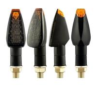 PVPTNTUVLD Mark Motorcycle Turn Signals Turn Signal Light Turn Signal Indicator Amber Light Blinker 12V/24V M10 E-mark Turn Signal Lights