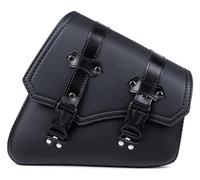 PVPTNTUVLD Saddle Bag for Universal Motorcycle Saddlebags Side Tool Bag PU Leather Luggage Saddle Pouch Black(Left)