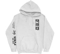 Pvris Hoodie Use Me Copyright Band Logo Official White Pullover Unisex S