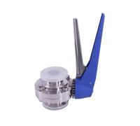 PVTLCYBI Fit 38mm 1-1/2" Pipe OD x 1.5" Tri Clamp Butterfly Squeeze Trigger Flow Control Valve 304 Stainless