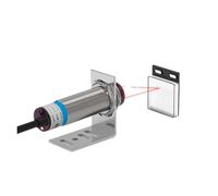 PVTLCYBI Photoelectric Sensor Retro-reflective M18 Series 10-30V Visible Spot 2mm Sensing Distance 8M Adjustable(NPN NO)