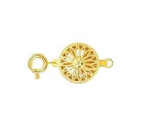 PVUVTNAHW 10pcs Brass Necklace Layering Clasps Separator Multiple Strands Jewelry Connector Chain Extender for DIY Bracelet Making(Gold 1 Row)