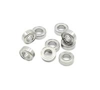 PVUVTNAHW 10PCS Miniature Metric Chrome Steel ABEC-7 Ball Bearing MR63ZZ MR74ZZ MR104ZZ MR115ZZ MR126ZZ(MR117ZZ 7X11X3)