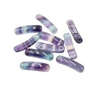 PVUVTNAHW 10pcs Natural Fluorite Stone Crystal Connector Pendant Bracelet Necklace Accessories For Jewelry Making(Fluorite Stone)