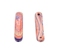 PVUVTNAHW 10pcs Natural Fluorite Stone Crystal Connector Pendant Bracelet Necklace Accessories For Jewelry Making(Colored Red Stone)