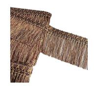 PVUVTNAHW 11.55M 12CM Width Curtain Tassel Braided Lace Trim Sewing Ribbon Fringe DIY Ethnic Latin Dress Stage Garment(15-11.55M)