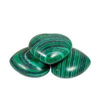 PVUVTNAHW 12PCS 30mm Natural Stone Heart Beads Quartz Crystal Healing Charms For DIY Jewelry Making Necklace Bracelet(Malachite)