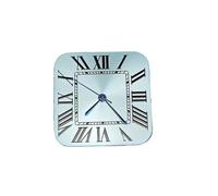 PVUVTNAHW 27mm Square Watch Dial and Hands Set New Watches Accessories Watch Faces Compatible for NH35 Automatic Movement(L Blue N Blue Hands)