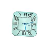 PVUVTNAHW 27mm Square Watch Dial and Hands Set New Watches Accessories Watch Faces Compatible for NH35 Automatic Movement(L Green N Blue Hands)