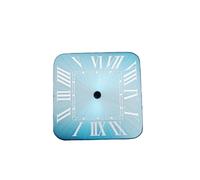 PVUVTNAHW 27mm Square Watch Dial and Hands Set New Watches Accessories Watch Faces Compatible for NH35 Automatic Movement(Dark Blue dial)
