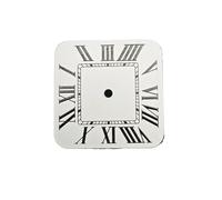 PVUVTNAHW 27mm Square Watch Dial and Hands Set New Watches Accessories Watch Faces Compatible for NH35 Automatic Movement(White dial)