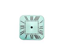 PVUVTNAHW 27mm Square Watch Dial and Hands Set New Watches Accessories Watch Faces Compatible for NH35 Automatic Movement(Light Green dial)