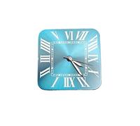 PVUVTNAHW 27mm Square Watch Dial and Hands Set New Watches Accessories Watch Faces Compatible for NH35 Automatic Movement(D Blue N Black Hands)