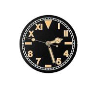 PVUVTNAHW 28.5mm Retro Watch Dial + Watch Hands Modified Dial Green Luminous Men's Watch Faces Compatible for NH35/ NH36 Movement(A1)