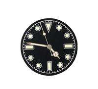PVUVTNAHW 28.5mm Retro Watch Dial + Watch Hands Modified Dial Green Luminous Men's Watch Faces Compatible for NH35/ NH36 Movement(A4)