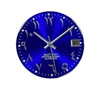 PVUVTNAHW 28.5mm Watch Dial Arabic Letter Numerals Dial No Luminous Compatible for NH35 NH36 Movement Watch Faces Arabic Dial Parts(Blue Dial Hands)