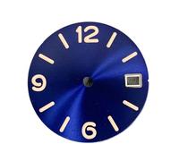 PVUVTNAHW 28.5mm Watch Dial Digital Sunburst/Frosted Faces Green Luminous Men's Watch Modification Parts Compatible for NH35/NH36/4R/7S Movement(A)