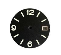 PVUVTNAHW 28.5mm Watch Dial Digital Sunburst/Frosted Faces Green Luminous Men's Watch Modification Parts Compatible for NH35/NH36/4R/7S Movement(C)