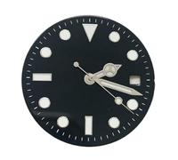 PVUVTNAHW 29mm Blue Luminous Watch Dial + Green Luminous Hands Watch Face Replacement Accessories Set Compatible for 8215/8200/821A/2813 Movement(Black)