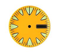 PVUVTNAHW 29mm Dial Face Monster Tooth Style Green Luminous Compatible for NH36A 4R36 Movement Watch Modification Accessories(Red)