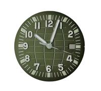 PVUVTNAHW 31.3MM Watch Dial and Hand Combination Set Green Luminous Watch Faces Watch Accessories Compatible for NH35/NH36 Movement(D)