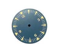 PVUVTNAHW 31MM Yellow-Green Luminous Watch Dial Modified Watch Accessories 369 Dial Compatible for NH35/NH36/70/4R/7S Movement(Blue)