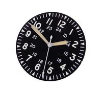 PVUVTNAHW 33.5mm Black Watch Dial Compatible for NH34 NH36 NH35 Automatic Movement Arabic Numerals(Dial 2 Hand)