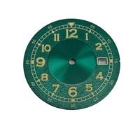 PVUVTNAHW 33.5mm Watch Dial Green Luminous Watch Replacement Accessories Watches Faces Compatible for NH35/NH36/7S/4R Movement(Green)