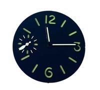 PVUVTNAHW 34.5mm Watch Dial Face Insert Parts with Watch Hands Compatible for ETA6497/ ST3600 Movement Watch Green Luminous Accessories(Green)