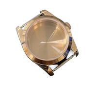 PVUVTNAHW 36mm/ 39mm Oyster Watch Case PVD Rose Gold Case with Sapphire Crystal Watch Accessories Compatible for NH35/NH36/4R Movement(B2,Case Size 36mm)