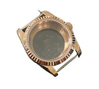 PVUVTNAHW 36mm/ 39mm Oyster Watch Case PVD Rose Gold Case with Sapphire Crystal Watch Accessories Compatible for NH35/NH36/4R Movement(E2,Case Size 36mm)
