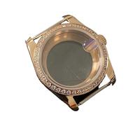PVUVTNAHW 36mm/ 39mm Oyster Watch Case PVD Rose Gold Case with Sapphire Crystal Watch Accessories Compatible for NH35/NH36/4R Movement(H1,Case Size 39mm)