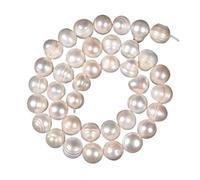 PVUVTNAHW 4-11mm Natural Freshwater White Pearl Beads for Jewelry Making Bracelet Necklace Earring Accessories(10-11mm 38-39pcs)