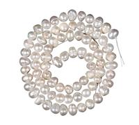 PVUVTNAHW 4-11mm Natural Freshwater White Pearl Beads for Jewelry Making Bracelet Necklace Earring Accessories(4-5mm 76-79pcs)