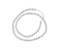 PVUVTNAHW 4-4.5mm AAAA Natural Freshwater Pearl Rice Shape Strand Beads for Jewelry Making DIY Accessories
