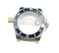 PVUVTNAHW 40mm Men's Watch Case Sapphire Crystal Watches Accessories Steel Case Compatible for NH35/ NH36 Movement Transparent Case Back Repair Parts(NO.7,Sapphire Crystal)