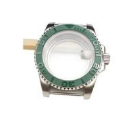 PVUVTNAHW 40mm Men's Watch Case Sapphire Crystal Watches Accessories Steel Case Compatible for NH35/ NH36 Movement Transparent Case Back Repair Parts(NO.6,Mineral Crystal)