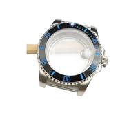 PVUVTNAHW 40mm Men's Watch Case Sapphire Crystal Watches Accessories Steel Case Compatible for NH35/ NH36 Movement Transparent Case Back Repair Parts(NO.13,Sapphire Crystal)
