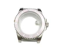PVUVTNAHW 40mm Men's Watch Case Sapphire Crystal Watches Accessories Steel Case Compatible for NH35/ NH36 Movement Transparent Case Back Repair Parts(NO.4,Sapphire Crystal)