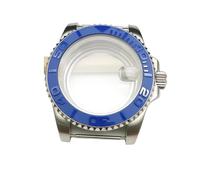 PVUVTNAHW 40mm Men's Watch Case Sapphire Crystal Watches Accessories Steel Case Compatible for NH35/ NH36 Movement Transparent Case Back Repair Parts(NO.18,Mineral Crystal)
