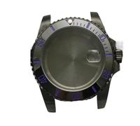 PVUVTNAHW 40mm Steel Black Watch Case Modified Watch Accessories Mechanical Case for 8200/8215/GD2813/GD3804/NH35A/NH36 Movement(9,for 8200 8215 2813)