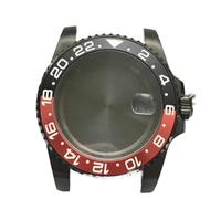 PVUVTNAHW 40mm Steel Black Watch Case Modified Watch Accessories Mechanical Case for 8200/8215/GD2813/GD3804/NH35A/NH36 Movement(1,for 8200 8215 2813)