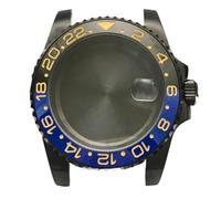 PVUVTNAHW 40mm Steel Black Watch Case Modified Watch Accessories Mechanical Case for 8200/8215/GD2813/GD3804/NH35A/NH36 Movement(8,for 8200 8215 2813)