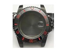 PVUVTNAHW 40mm Steel Black Watch Case Modified Watch Accessories Mechanical Case for 8200/8215/GD2813/GD3804/NH35A/NH36 Movement(2,for NH35A NH36)