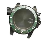 PVUVTNAHW 40mm Steel Black Watch Case Modified Watch Accessories Mechanical Case for 8200/8215/GD2813/GD3804/NH35A/NH36 Movement(11,for 8200 8215 2813)