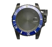 PVUVTNAHW 40mm Steel Black Watch Case Modified Watch Accessories Mechanical Case for 8200/8215/GD2813/GD3804/NH35A/NH36 Movement(10,for NH35A NH36)
