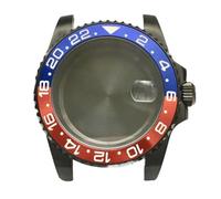 PVUVTNAHW 40mm Steel Black Watch Case Modified Watch Accessories Mechanical Case for 8200/8215/GD2813/GD3804/NH35A/NH36 Movement(6,for NH35A NH36)