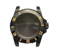 PVUVTNAHW 40mm Steel Black Watch Case Modified Watch Accessories Mechanical Case for 8200/8215/GD2813/GD3804/NH35A/NH36 Movement(13,for 8200 8215 2813)